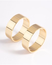 Lovisa - Gold Plated Cigar Band Ring