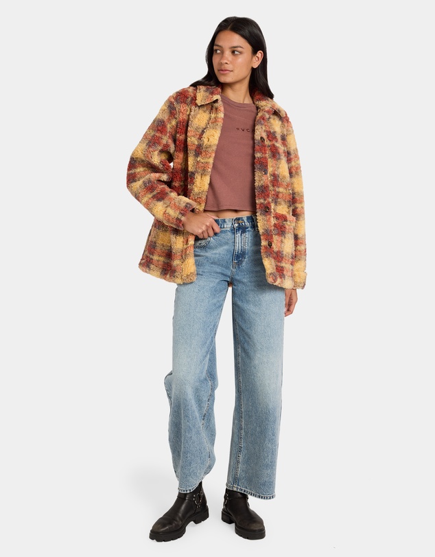 RVCA - Womens Nell Sherpa Fleece Jacket