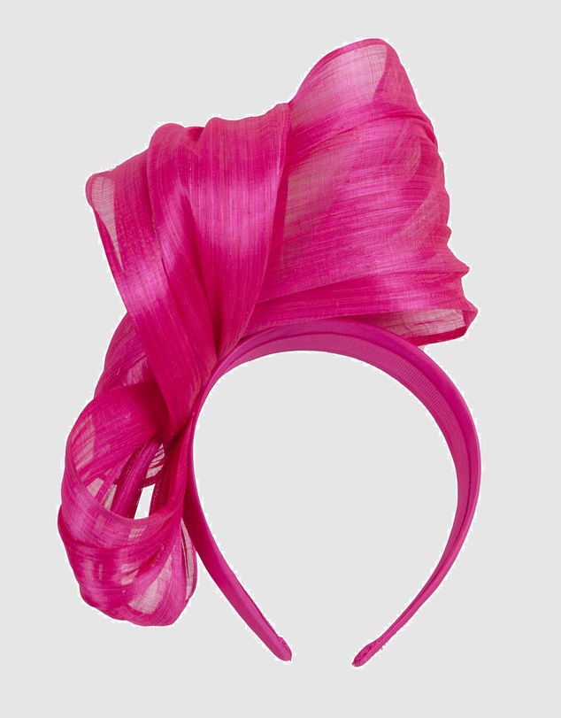 Fillies Collection - Bespoke Hot Pink Bow Racing Fascinator