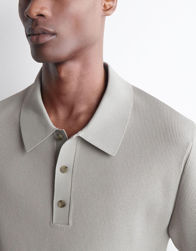 COS - Slim Ribbed Bouclé-Knit Polo Shirt