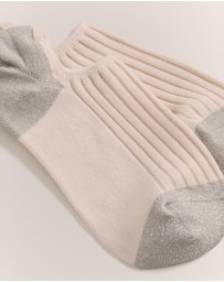 Trenery - Low Cut Rib Sock in Birch