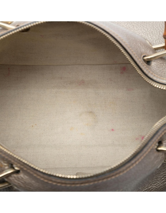 Pre-Loved by Azura Reborn - Pre-Loved Medium Calfskin Bamboo Shopper Boston Bag