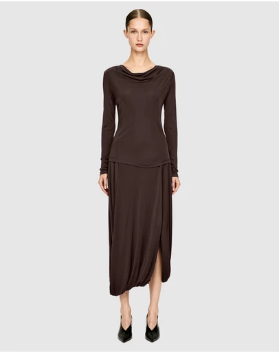 ARKET - Draped Viscose Skirt