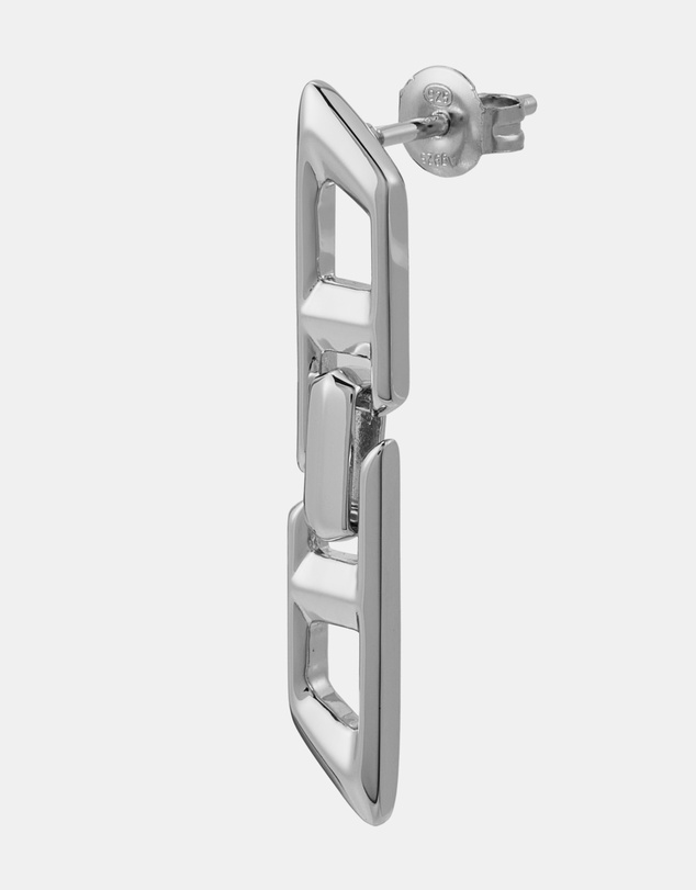 Diesel - Icon Silver Tone Earring