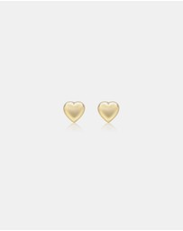 Zoe Olivia - 9K Gold Mini Heart Stud Earrings