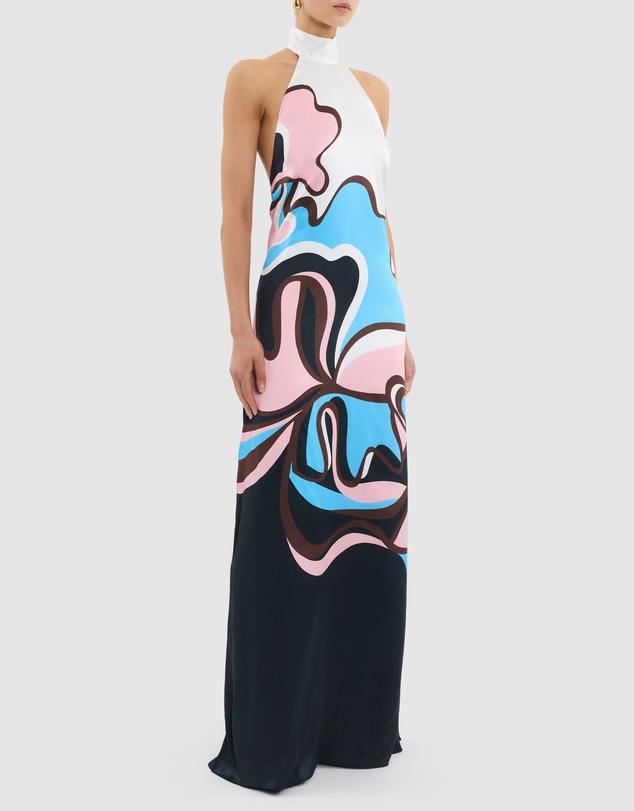Rebecca Vallance - Barbados Breeze Halter Maxi Dress