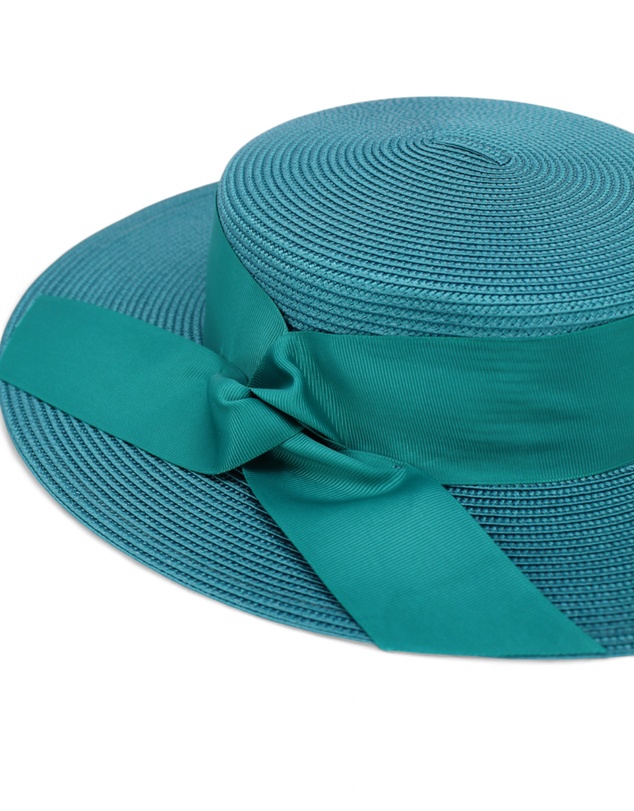 Morgan & Taylor - Clarke Racewear Boater in Teal Blue