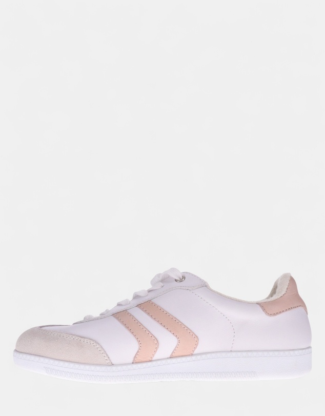 Mia Vita - Ramona Lace-Up Casual Sneaker - White/Blush