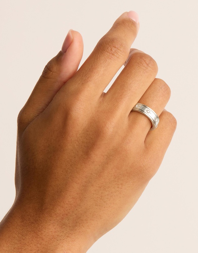 By Charlotte - Silver I Am Loved Ring