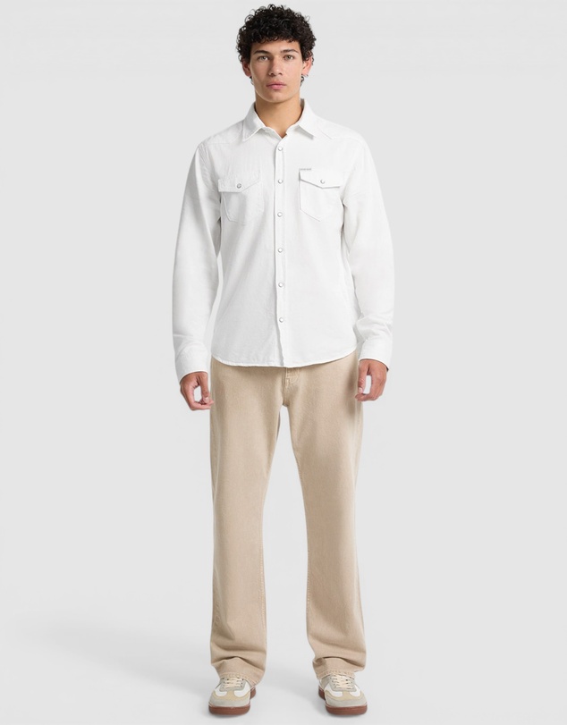 GUESS Jeans - GUESS JEANS Eco Slim Long Sleeve Denim Twill Shirt