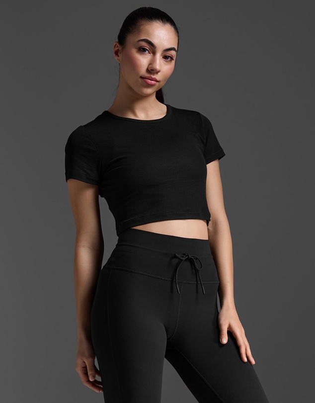 2XU - Fluid Ribbed Crop Tee