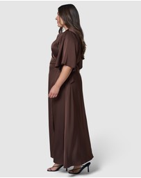 Pink Dusk by Curve Project - Glitz and Glam Maxi Dress