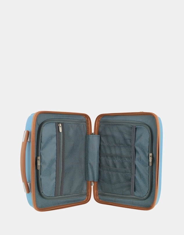 Pierre Cardin - Pierre Cardin Classique Large Hard Shell with Mini Beauty Case Set + Leather Tag