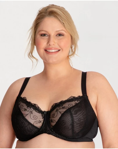 Ava & Audrey  - Ava & Audrey Elizabeth Embroidered Full Cup Underwired Bra