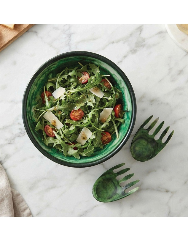 Urban Attitude - Urban Attitude SHELLY Salad Hands Servers Length 14cm, Width 9.3cm - Sage Mist