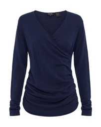 Oxford - Daria Wrap Front Knitted Top