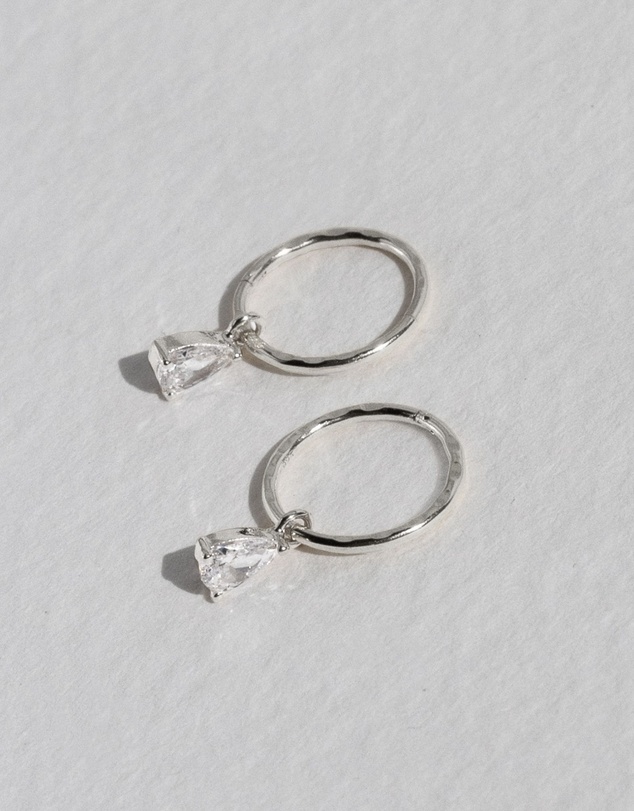 SAINT VALENTINE - Valentine Mini Hoops - Silver