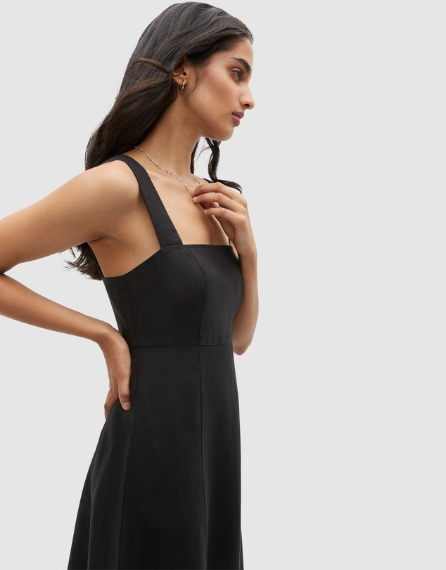 Seed Heritage - Linen Square Neck Sun Dress