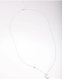 Lovisa - Sterling Silver Asymmetrical Celestial Necklace