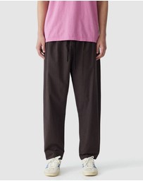 Bassike - Crushed Cotton Pull On Pants