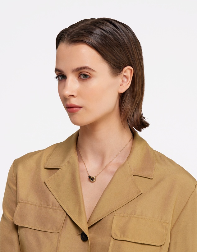 Furla - Furla 1927 Colour Edition Gold-Tone Black Enamel Necklace