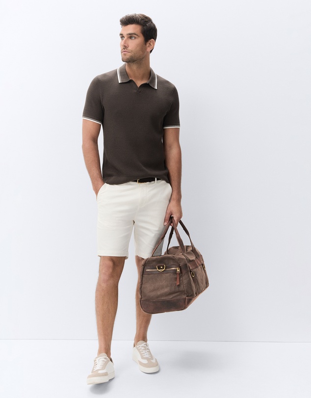 UNISON - Tipped Knit Polo