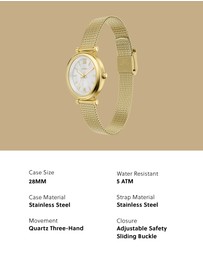 Fossil - Carlie Gold Tone Analogue Watch