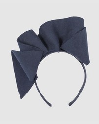 Max Alexander - Felt Navy Winter Racing Fascinator