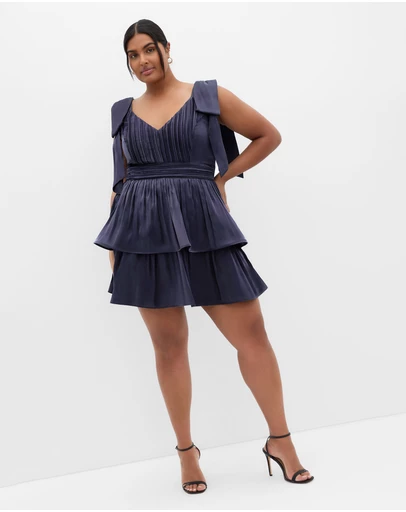 City Chic - Betty Bow Mini Dress