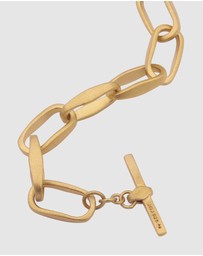 Elli Jewelry - Bracelet Chunky Chain 925 Sterling Silver Gold-Plated