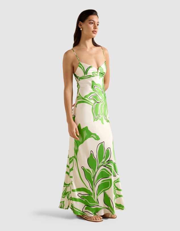 Forever New - Sloane Printed Satin Maxi Dress