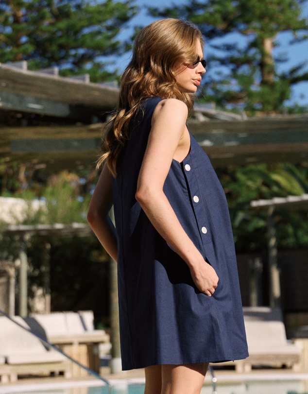Soon Maternity - Maeve Linen Feeding Dress