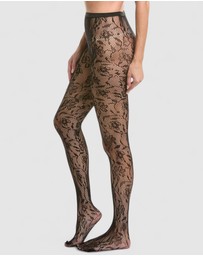 High Heel Jungle - Venise Lace Fishnet Tights