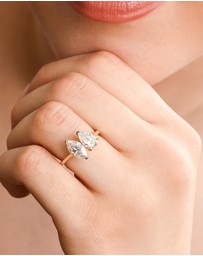 Von Treskow - Twin Flame Ring (2.00ct lab diamonds)