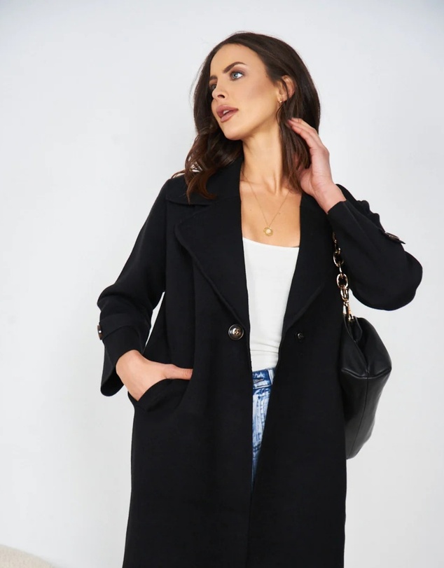 Esther & Co - Fireplace Coat - Black