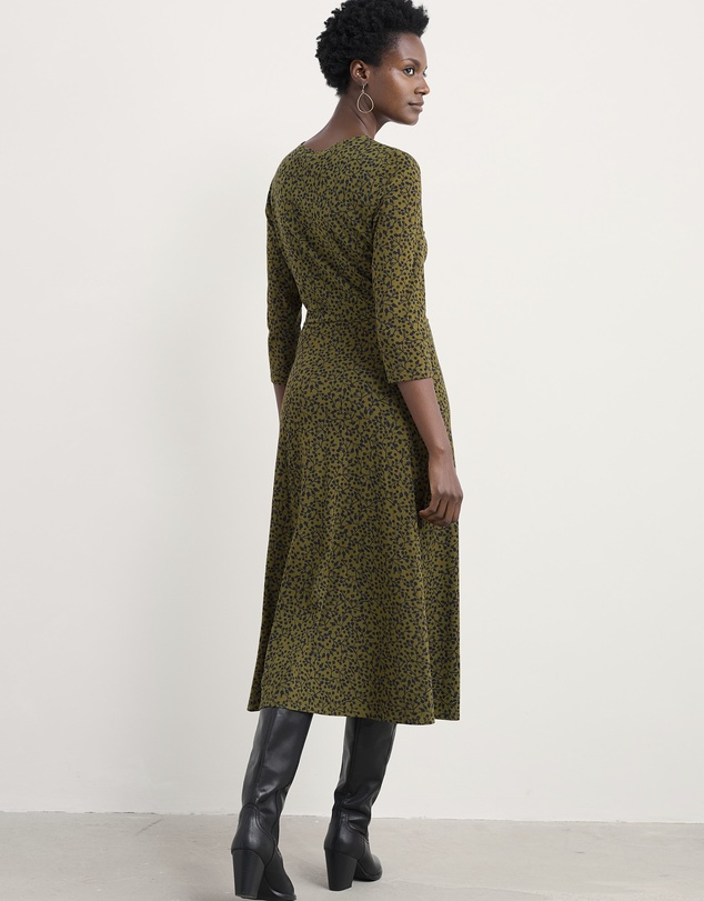Seasalt - Seasalt Cornwall Green 3/4 Fettling Dress