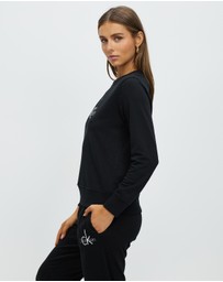 Calvin Klein - Logo Lounge Refresh Long Sleeves Crew Neck Top