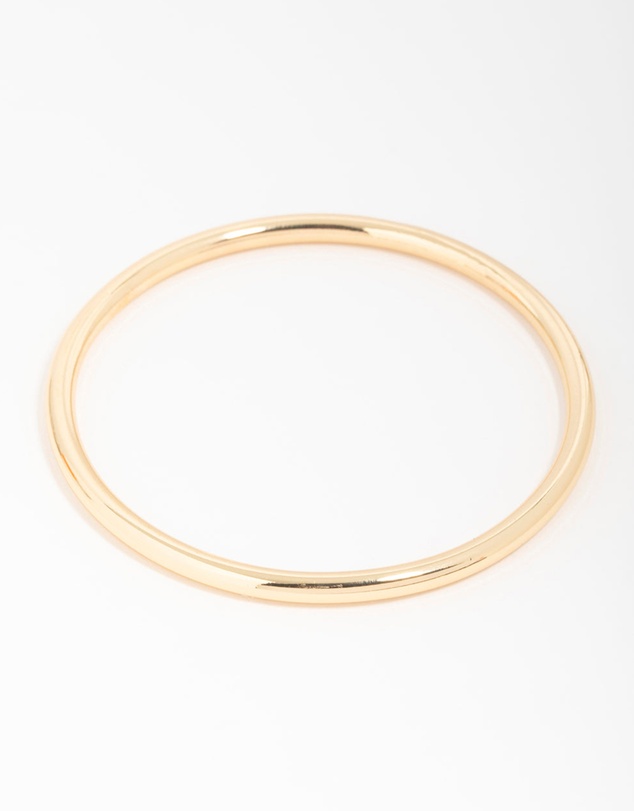 Lovisa - Gold Plated Brass Plain Round Bangle
