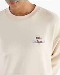 New Balance - French Terry Oversized Logo Crew