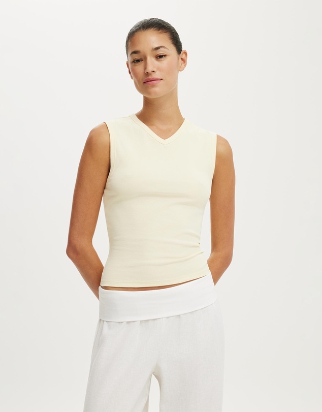 Cotton On - 90S V Neck Tank