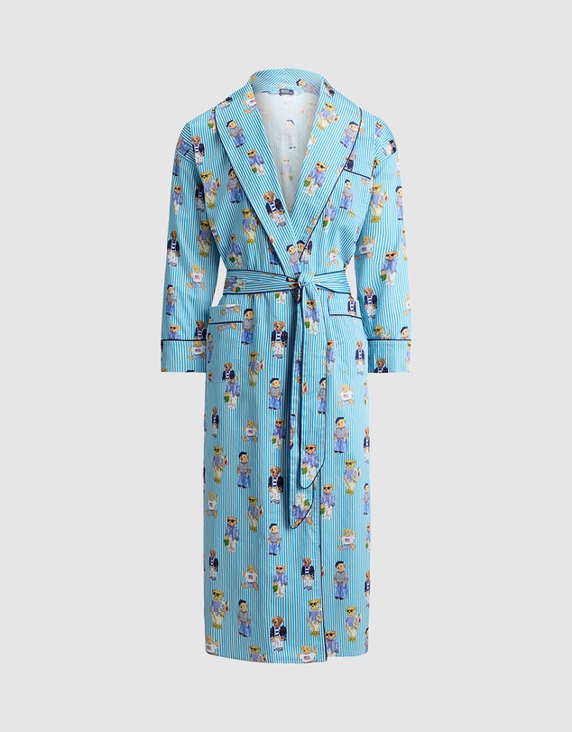 Polo Ralph Lauren - Heritage Polo Bear Shawl Collar Cotton Robe