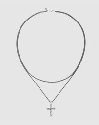 Haze & Glory - ICONIC EXCLUSIVE - Necklace Cross Pendant Layer in 925 Sterling Silver