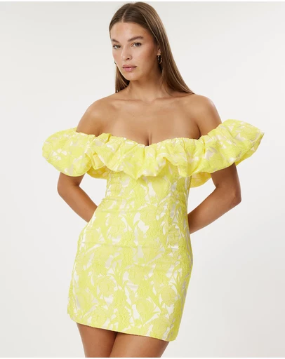 Honey and Beau - Puff Sleeve Dress