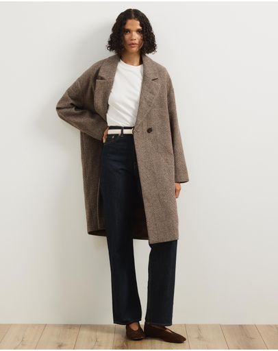 Brown Herringbone