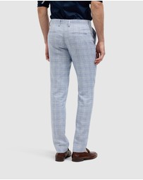 Politix - Windowpane Check Tailored Pant