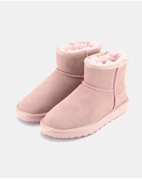 AusWooli Ugg Boots - Bondi Sheepskin Signature Short Ankle Boots