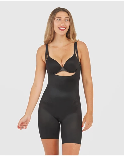 Spanx - SPANXshape™ Invisible Open-Bust Mid-Thigh Bodysuit