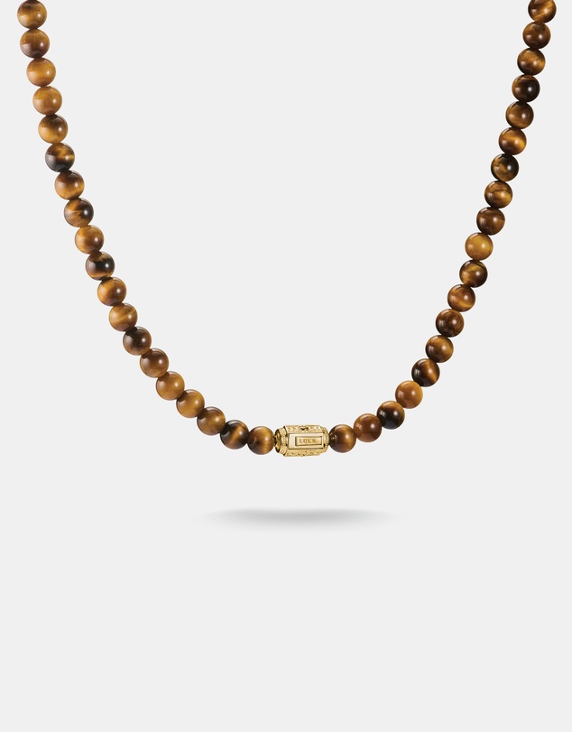 THOMAS SABO - THOMAS SABO Necklace with Tiger's Eye Beads