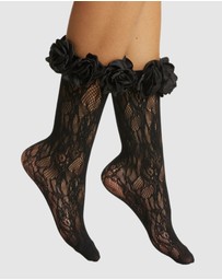 High Heel Jungle - Lace Ring A Rosie Socks