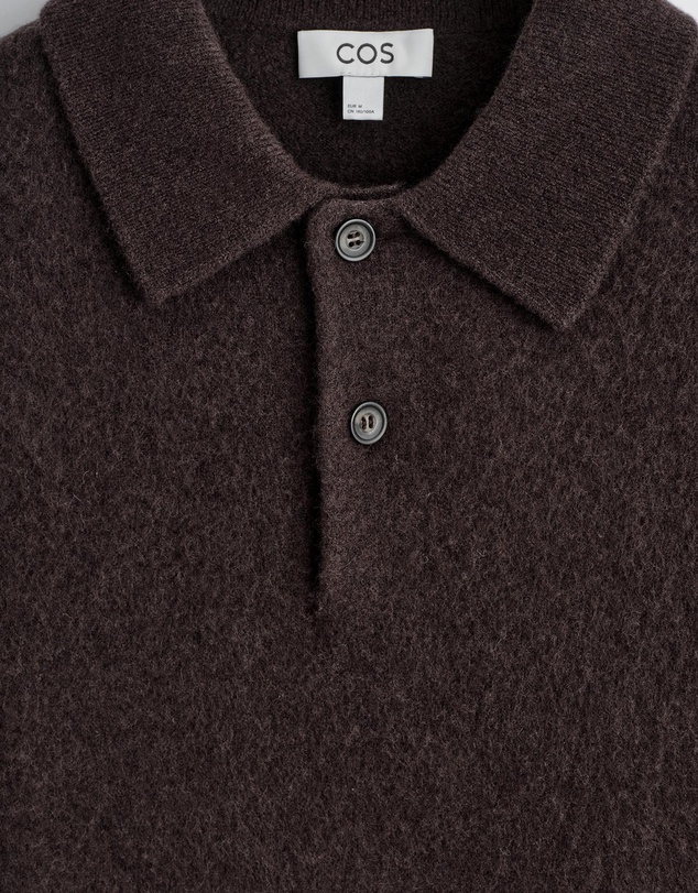 COS - Brushed-Wool Polo Shirt